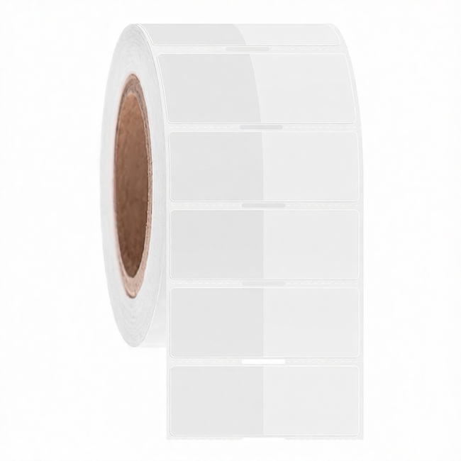 Zelflaminerende Cryo Etiketten - 34 x 25,4mm + 35mm / Thermotransfer ** Wikkel-Etiketten