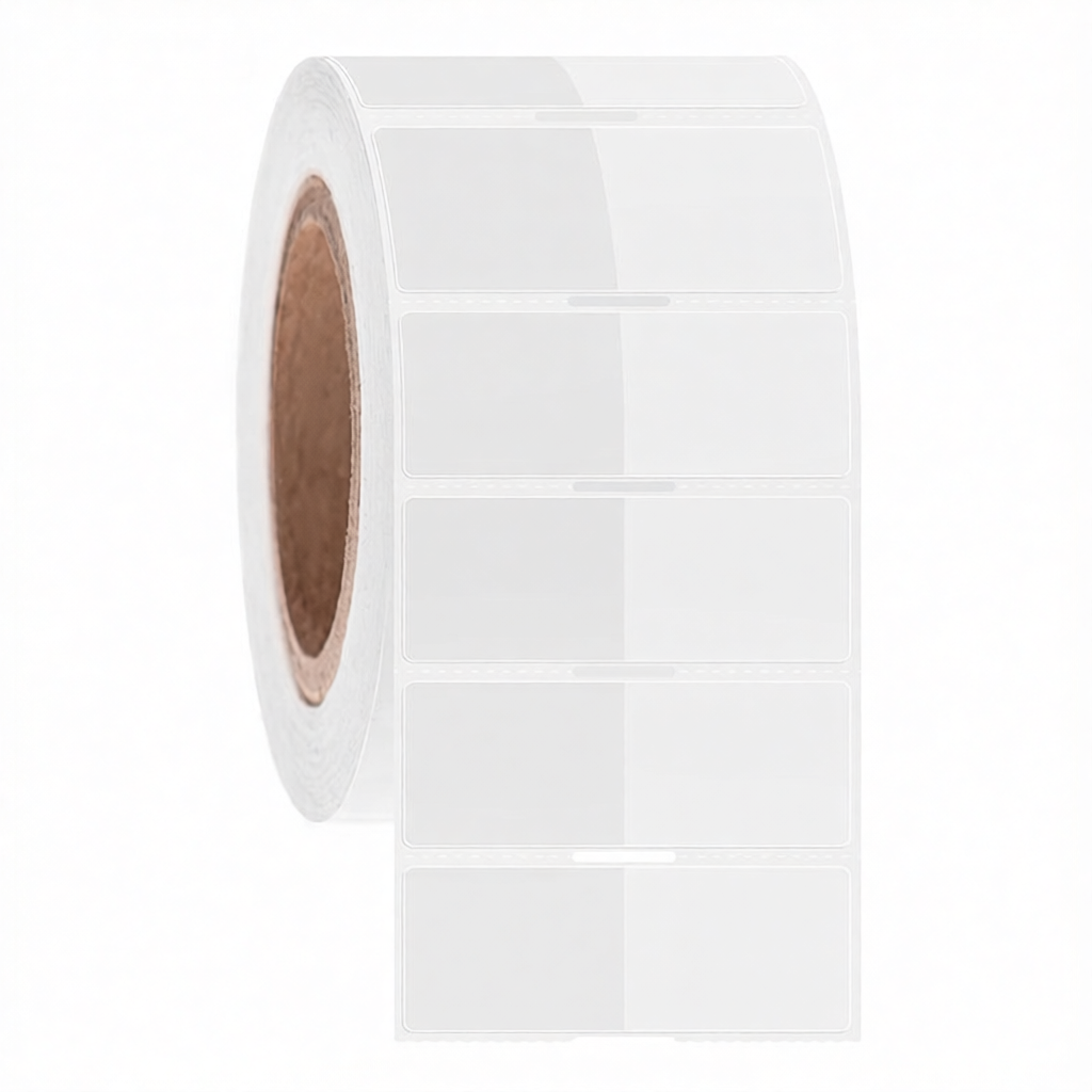 Zelflaminerende Cryo Etiketten - 34 x 25,4mm + 35mm / Thermotransfer ** Wikkel-Etiketten