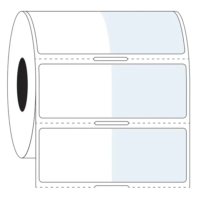Zelflaminerende Cryo Etiketten - 34 x 25,4mm + 35mm / Thermotransfer ** Wikkel-Etiketten