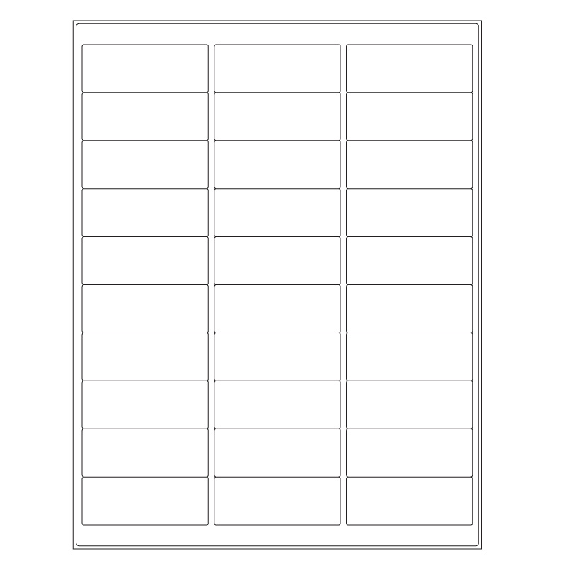 LabID™ Étiquettes Cryogéniques Laser Pour Surfaces Déjà Congelées - 66,8 x 25,4mm / Format Letter