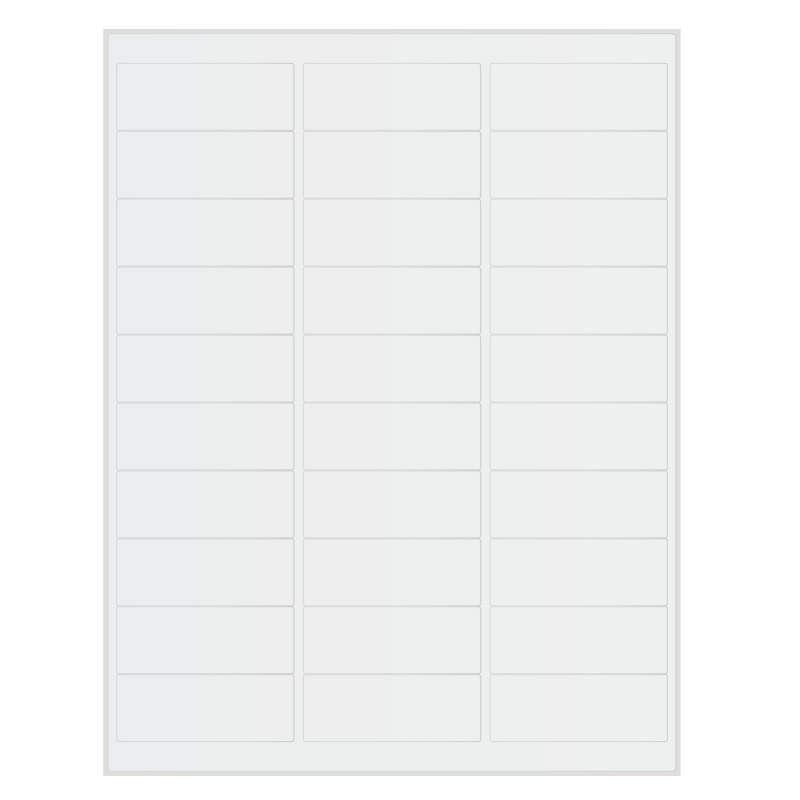 Étiquettes Cryogéniques Laser Pour Surfaces Déjà Congelées - 66,8 x 25,4mm / Format Letter