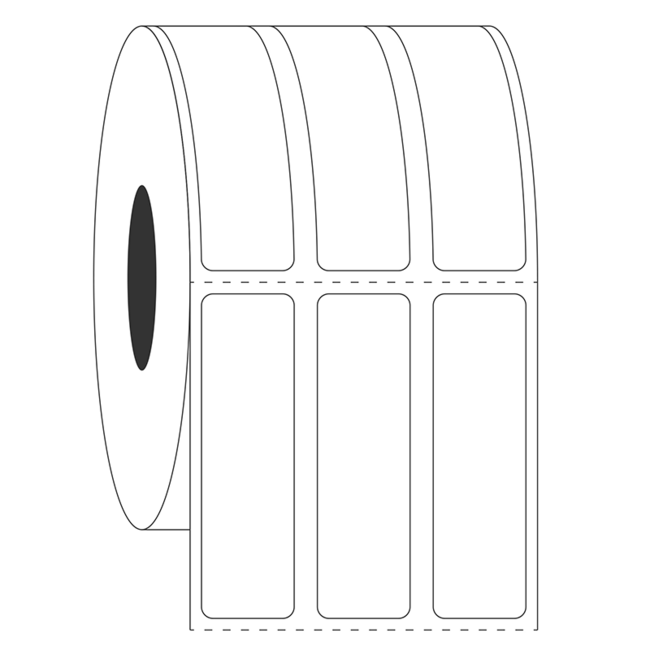 LabID™ Kryo Barcode Etiketten - 12,7 x 44,5mm / Thermotransfer