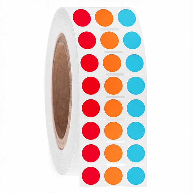 LabID™ Kryo Barcode Etiketten - Ø 12,7mm / Thermotransfer