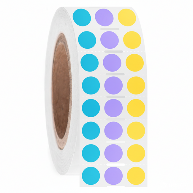 LabID™ Kryo Barcode Etiketten - Ø 12,7mm / Thermotransfer