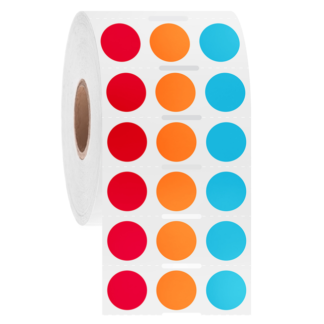 LabID™ Kryo Barcode Etiketten - Ø 12,7mm / Thermotransfer