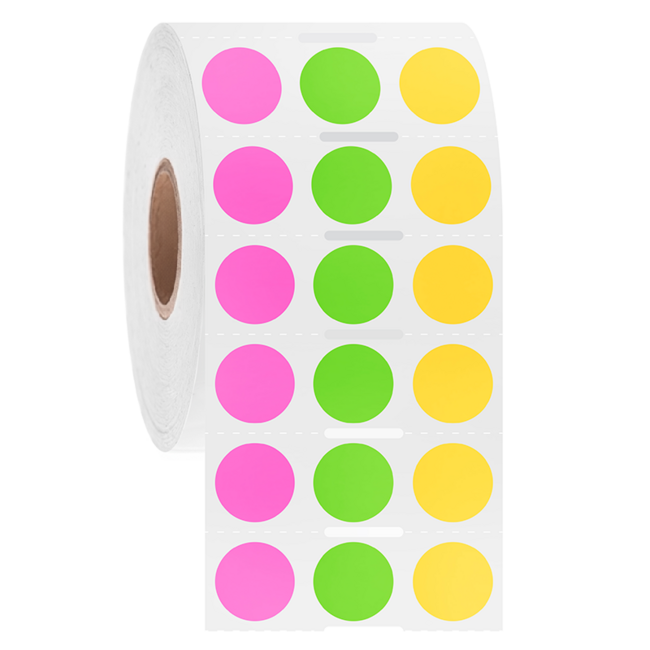 LabID™ Kryo Barcode Etiketten - Ø 12,7mm / Thermotransfer