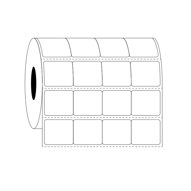 LabID™ Étiquettes Résistantes Au Xylène Et Aux Solvants - 22 x 19mm / Transfert Thermique