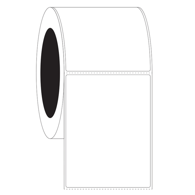 LabID™ Étiquettes cryogéniques à codes- barres - 76,2 x 102mm / Transfert Thermique