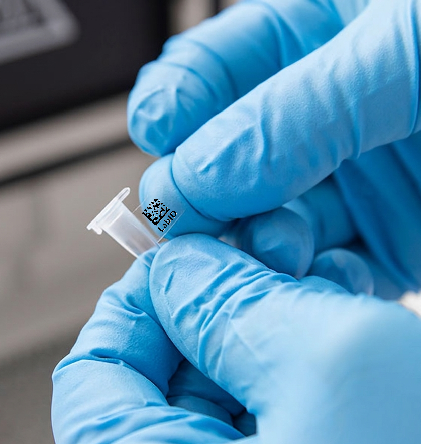 LabID™ Transparent Cryo Laser Labels - 10 x 8mm / Autoclave Resistant ** US Letter Format