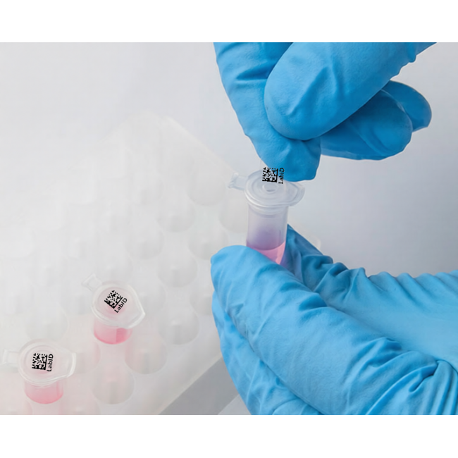 LabID™ Transparent Cryo Laser Labels - 10 x 8mm / Autoclave Resistant ** US Letter Format