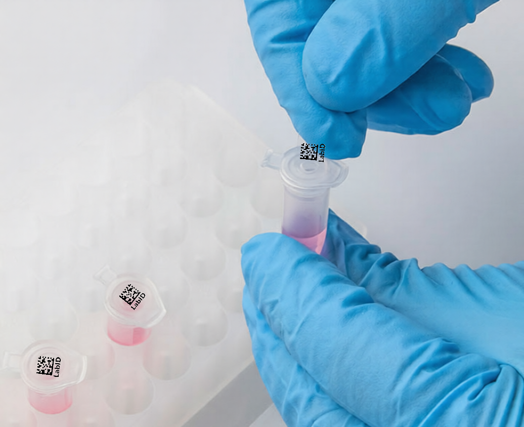 LabID™ Transparent Cryo Laser Labels - 10 x 8mm / Autoclave Resistant ** US Letter Format