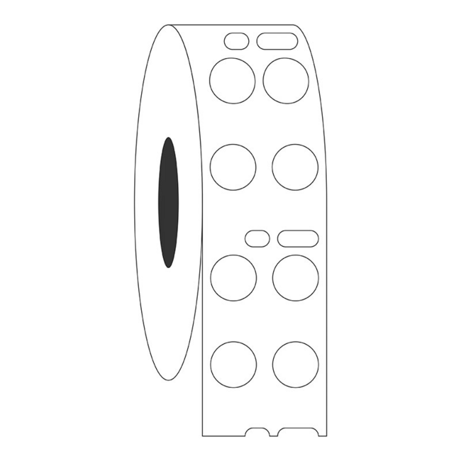 Cryo DYMO Etiketten / Diepvries-Etiketten - Ø 9mm