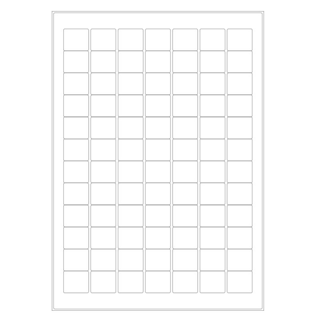 LabID™ Cryo labels on sheets for laser printers - 25 x 22mm (A4 format)