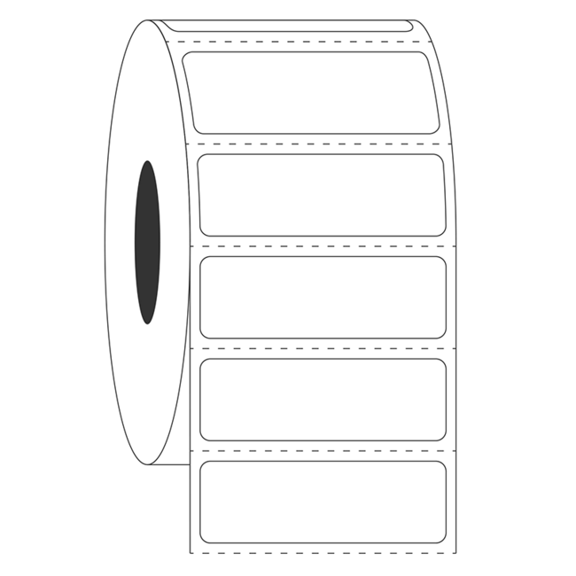 LabID™ Étiquettes Cryogéniques À Codes Barres - 38,1 x 12,7mm / Transfert Thermique