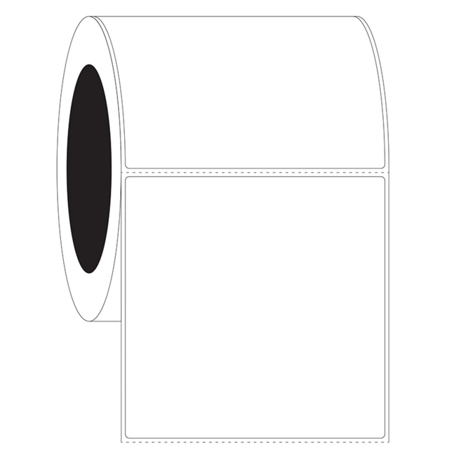 Kryo Etiketten Für Metall-Gestelle - 101,6 x 101,6mm / Thermotransfer