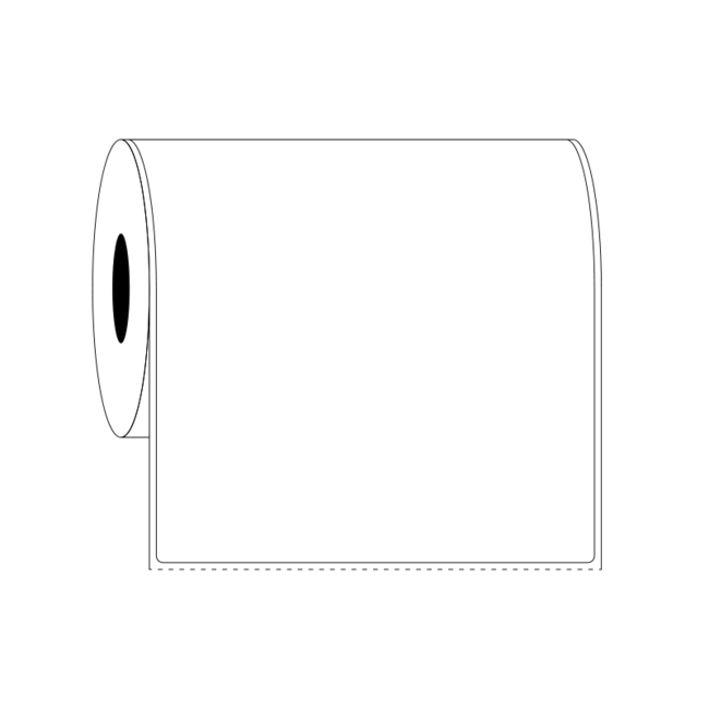 Thermal Transfer Cover-Up Labels For Frozen Surfaces - 101,6 x 127mm ** Blackout