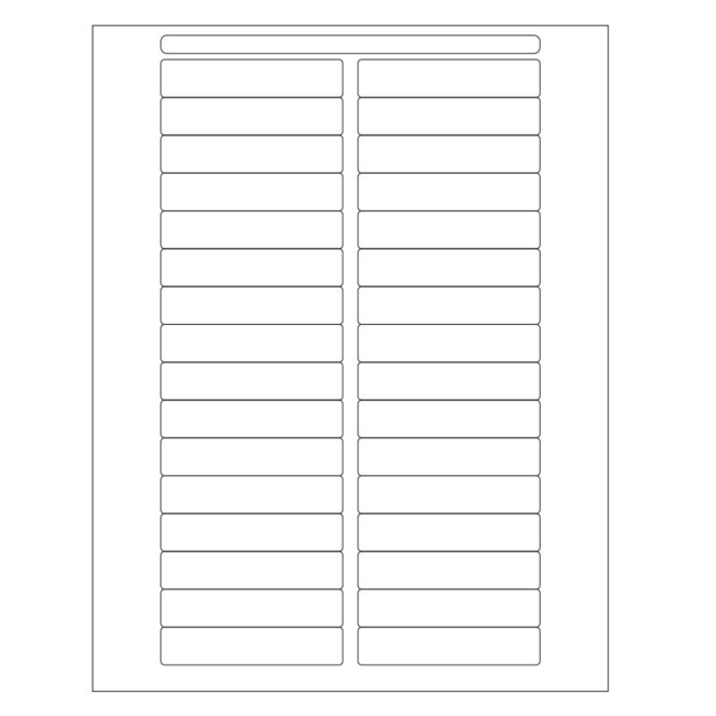 LabID™ Transparente Autoklavierbare Kryo-Laseretiketten - 76,2 x 15,9mm / Letter-Format