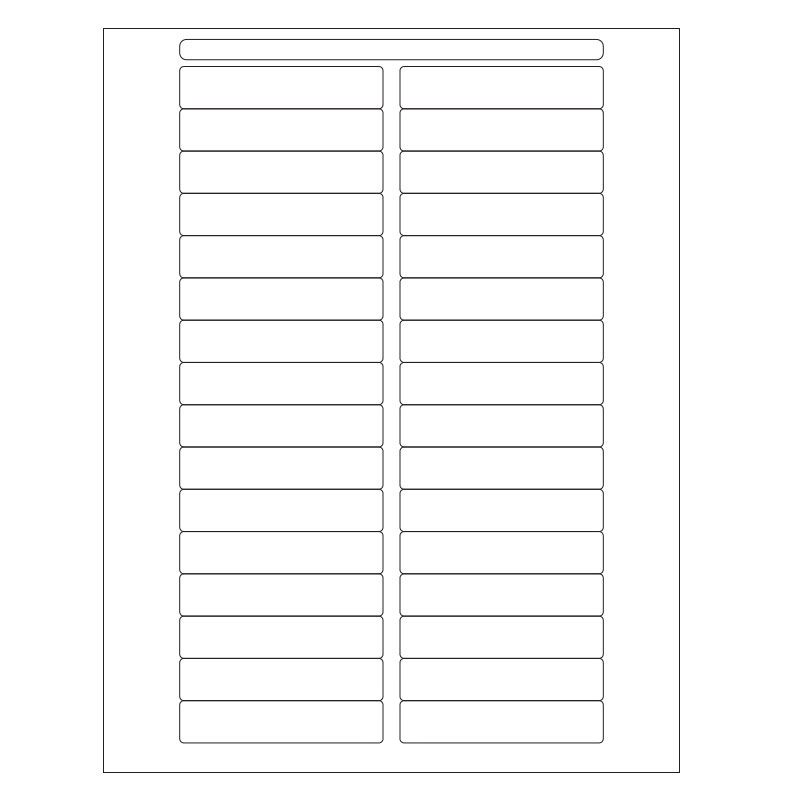 LabID™ Transparente Autoklavierbare Kryo-Laseretiketten - 76,2 x 15,9mm / Letter-Format