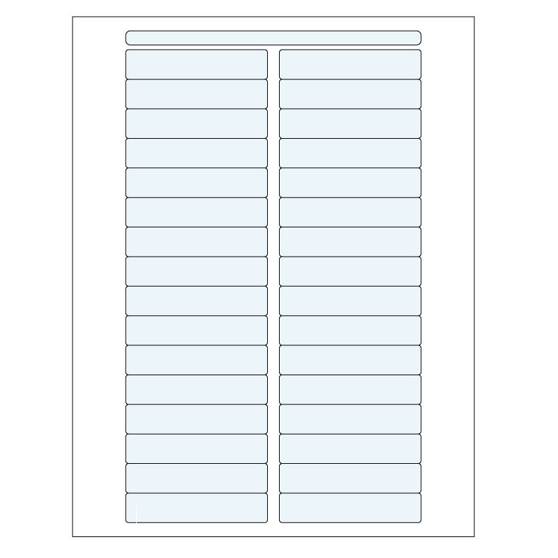 LabID™ Transparente Autoklavierbare Kryo-Laseretiketten - 76,2 x 15,9mm / Letter-Format