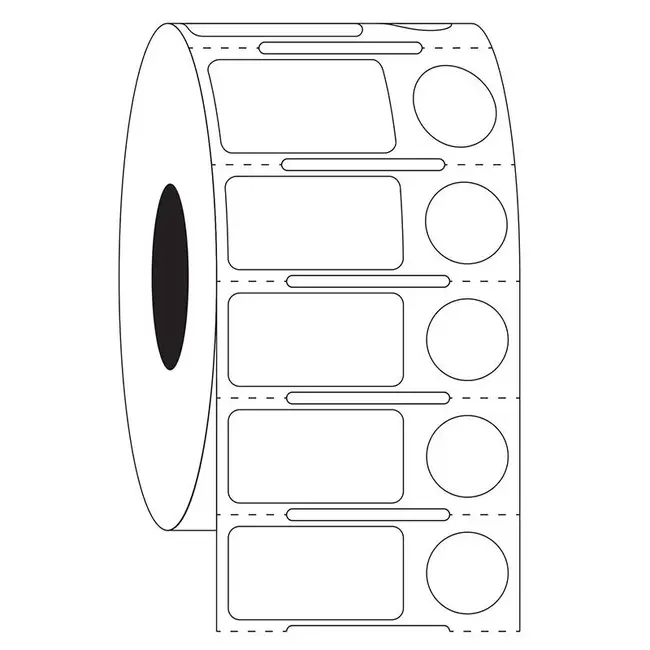 LabID™ Kryo Barcode Etiketten - 23,9 x 12,7mm + Ø 11,1mm / Thermodirekt