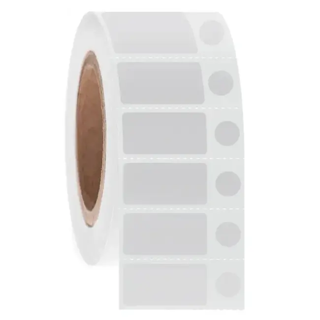 LabID™ Étiquettes Cryogéniques Thermiques Directes - 31,8 x 15,9mm + Ø 9,5mm