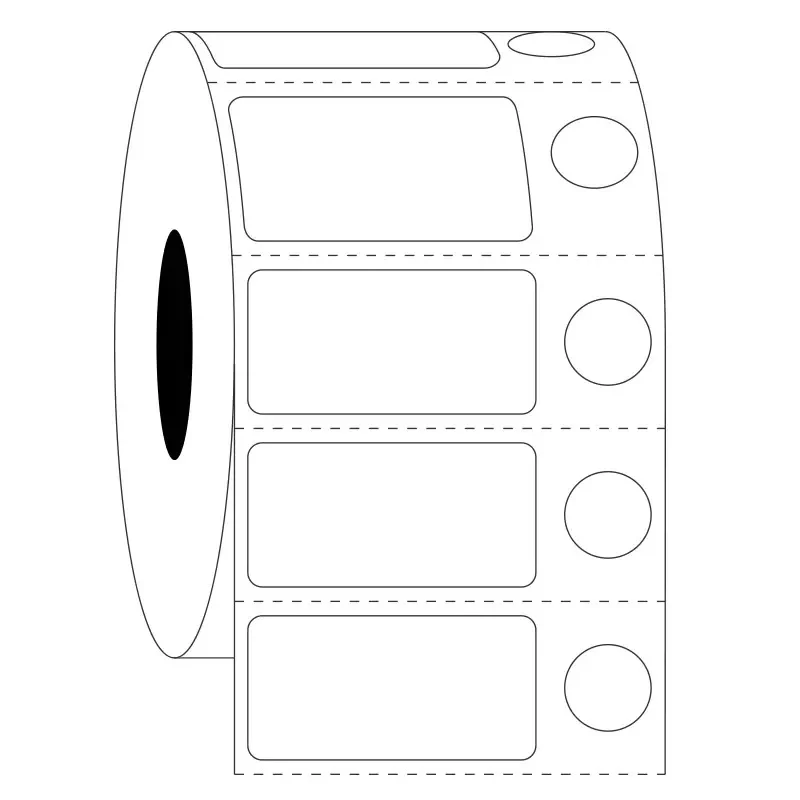 LabID™ Cryo Barcode Etiketten - 31,8 x 15,9mm + Ø 9,5mm / Direct Thermisch