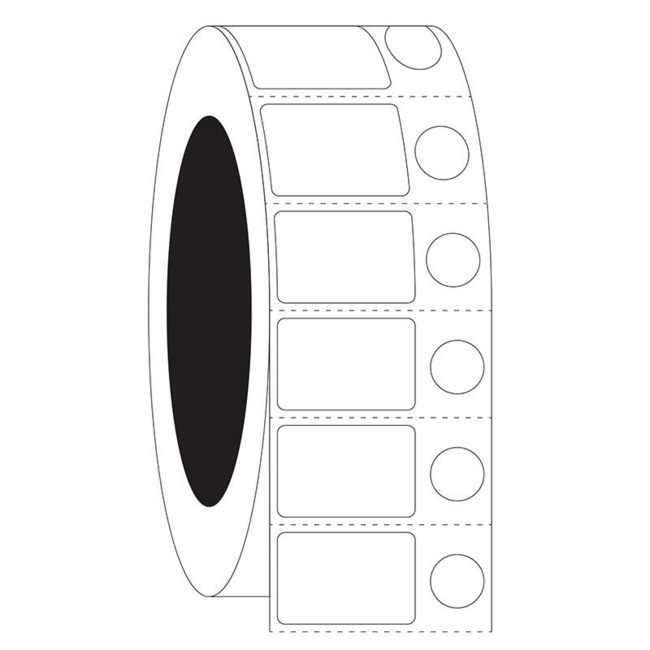 LabID™ Étiquettes Cryogéniques À Code-Barres - 28,6 x 19,1mm + Ø 11,1mm / Transfert Thermique