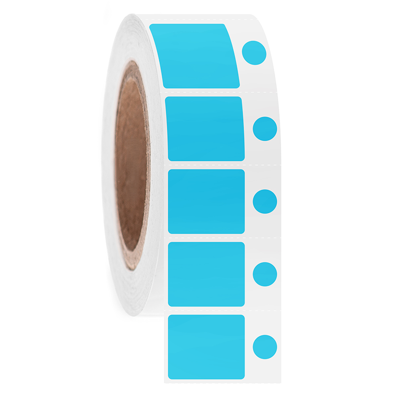LabID™ Cryo Barcode Etiketten - 30,2 x 25,4mm + Ø 9,5mm / Direct Thermisch