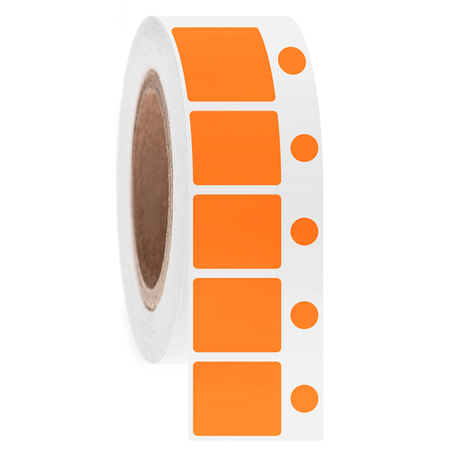 LabID™ Kryo Barcode Etiketten - 30,2 x 25,4mm + Ø 9,5mm / Thermodirekt