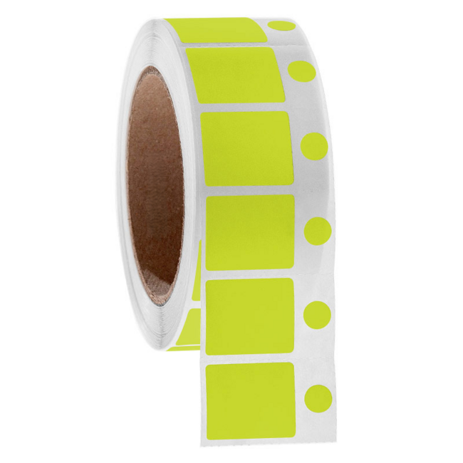 LabID™ Étiquettes Cryogéniques Thermiques Directes - 30,2 x 25,4mm + Ø 9,5mm
