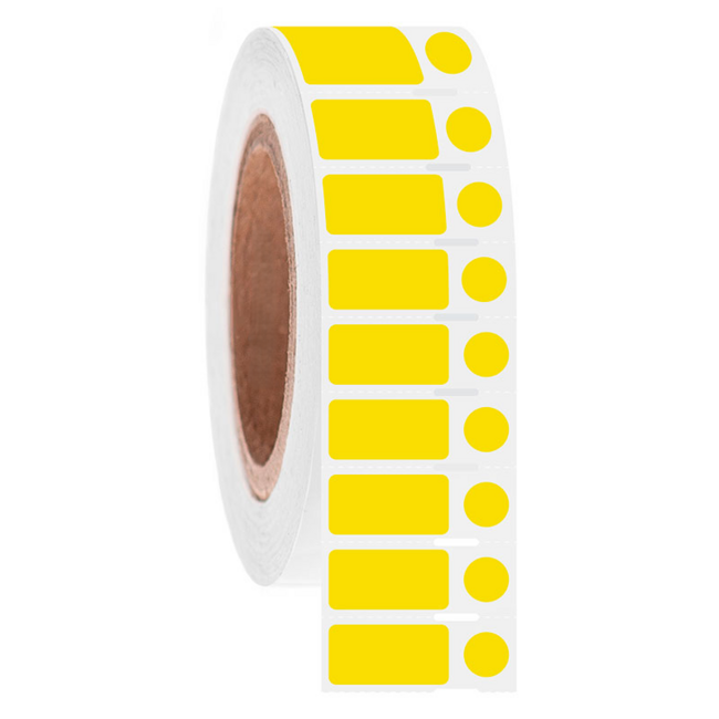LabID™ Thermodirekt Kryo-Etiketten Für Gefrorene Röhrchen Und Gefäße - 25,4 x 12,7mm + Ø 9,5mm