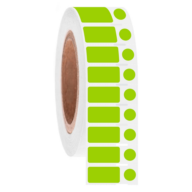 LabID™ Direct Thermische Cryo Etiketten Voor Bevroren Buisjes En Tubes -25,4 x 12,7mm + Ø 9,5mm