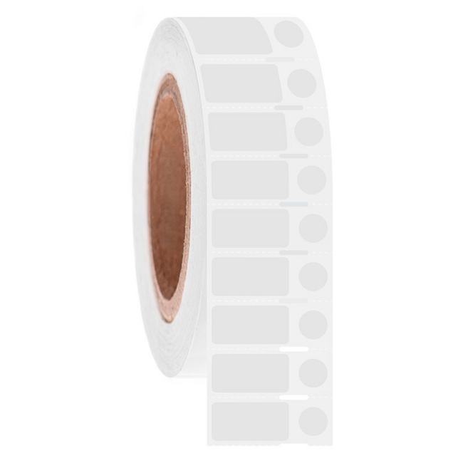 LabID™ Direct Thermische Cryo Etiketten Voor Bevroren Buisjes En Tubes -25,4 x 12,7mm + Ø 9,5mm