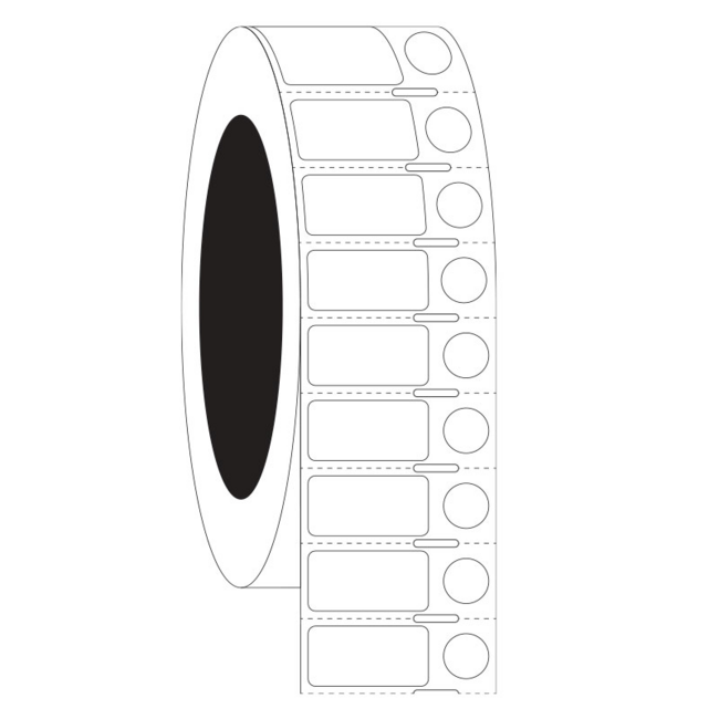 LabID™ Étiquettes Cryogéniques Thermiques Directes Pour Flacons Et Surfaces Déjà Congelées - 25,4 x 12,7mm + Ø 9,5mm