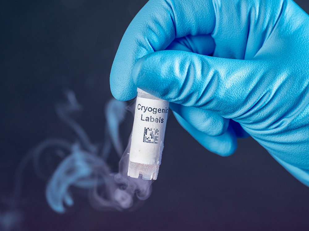 LabID™ Cryo Barcode Etiketten - 25,4 x 25,4mm / Thermotransfer