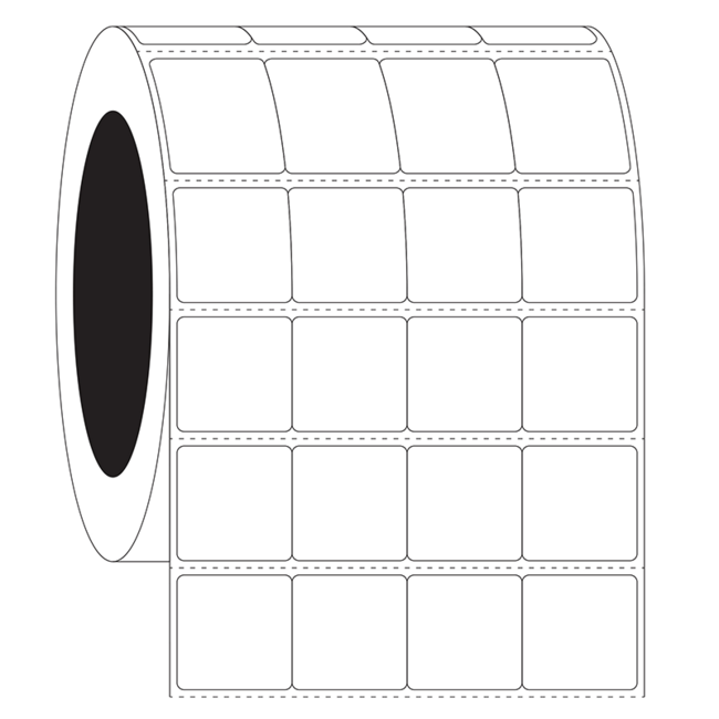 LabID™ Étiquettes Cryogéniques À Codes Barres - 25,4 x 25,4mm / Transfert Thermique