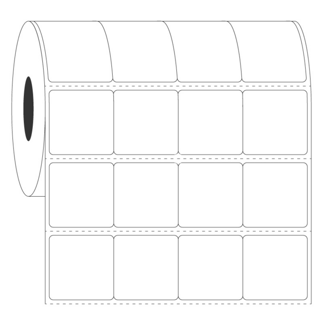 LabID™ Kryo Barcode Etiketten - 25,4 x 25,4mm / Thermotransfer