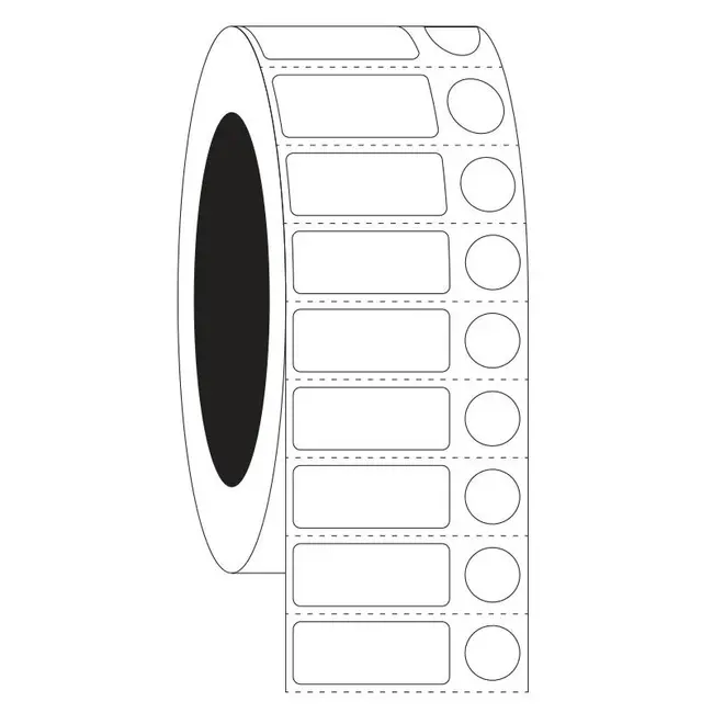 LabID™ Removable Cryo Labels - 31,8 x 12,7mm + Ø 11,1mm / Thermal Transfer