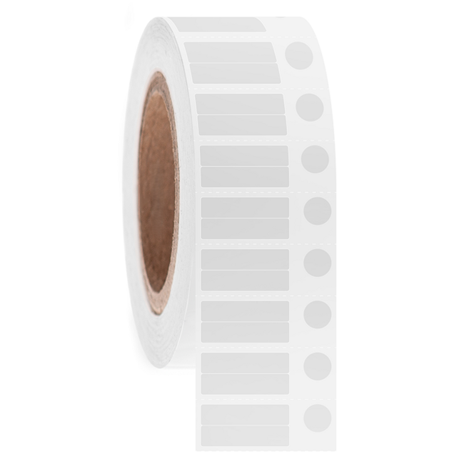 LabID™ Ablösbare Tiefkühl-Etiketten - 30 x 7,1mm + Ø 9,4mm / Thermotransfer