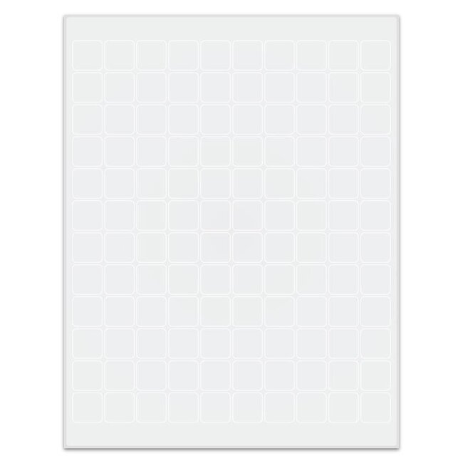 Cryo Laseretiketten - 19,1 x 19,1mm (US Letter Format)