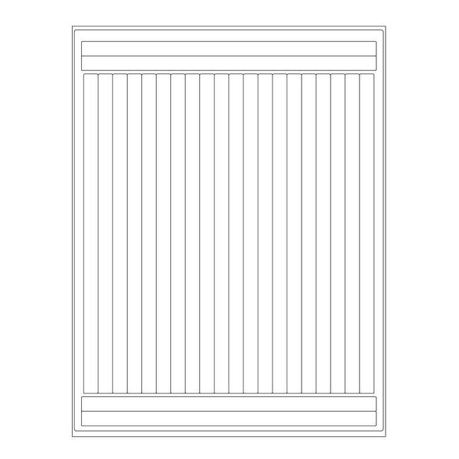 Kryo-Etiketten Auf Bögen - 10 x 220mm (US-Letter-Format)