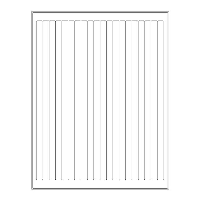 Kryo-Etiketten Auf Bögen - 10 x 250mm (US-Letter-Format)