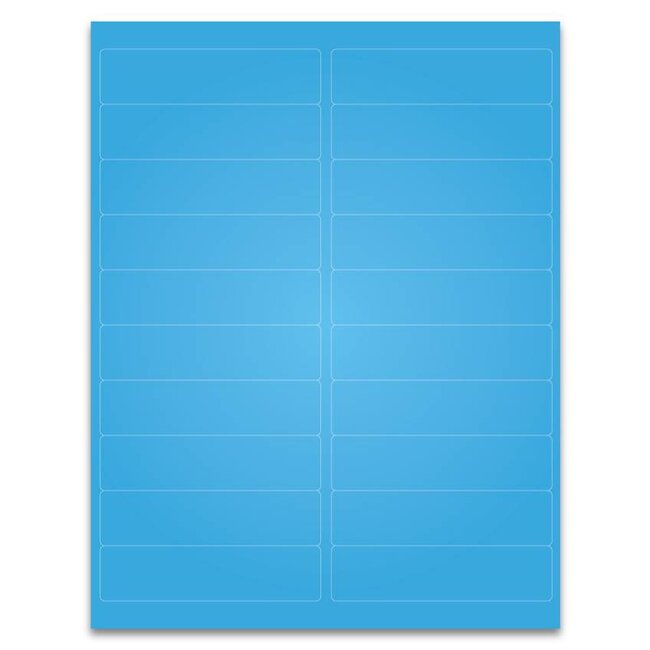 Kryo-Etiketten Auf Bögen - 102 x 25,4mm (US-Letter-Format)