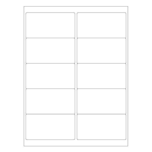 LabID™ Kryo Laseretiketten Auf Bögen - 102 x 51mm / US-Letter-Format