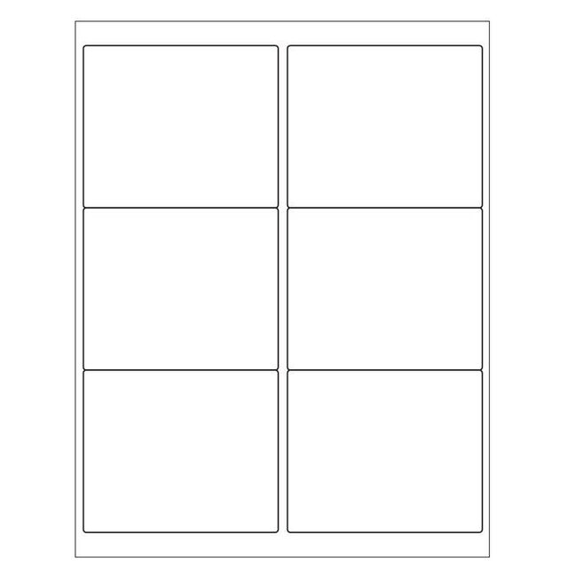 Kryo-Etiketten Auf Bögen - 102 x 84,7mm (US-Letter-Format)