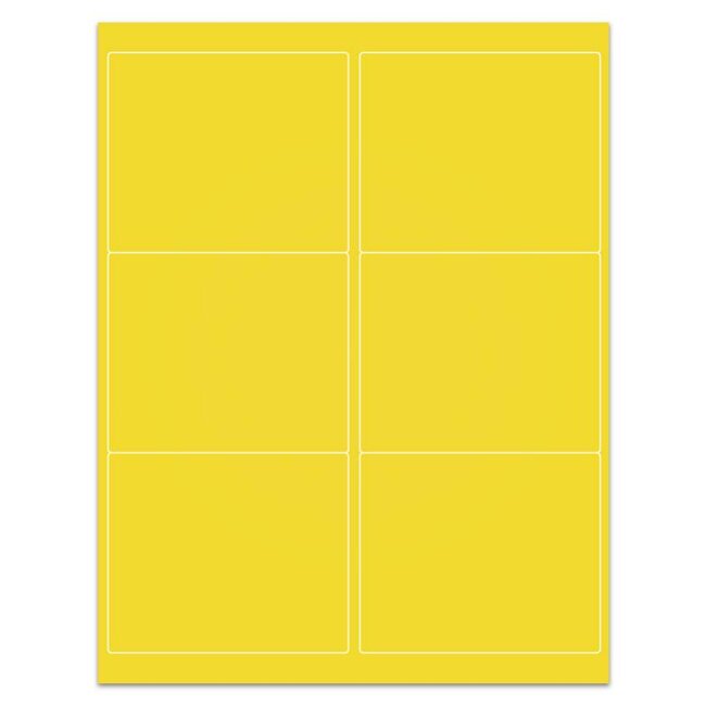 Kryo-Etiketten Auf Bögen - 102 x 84,7mm (US-Letter-Format)