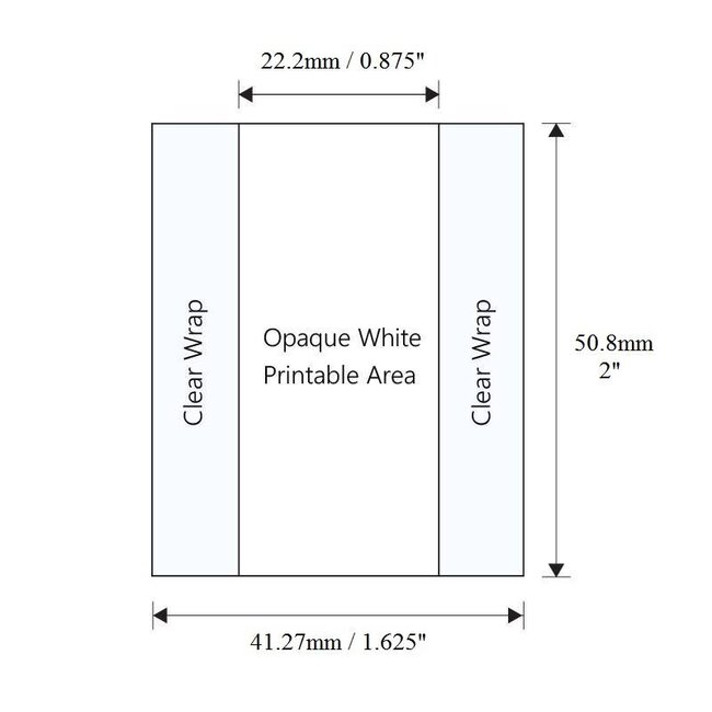 Labels Voor Bevroren Ondergronden - 22,2 x 50,8mm
