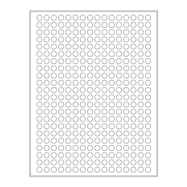 LabID™ Diepvriesetiketten - Ø 9mm / Laser ** US Letter Format