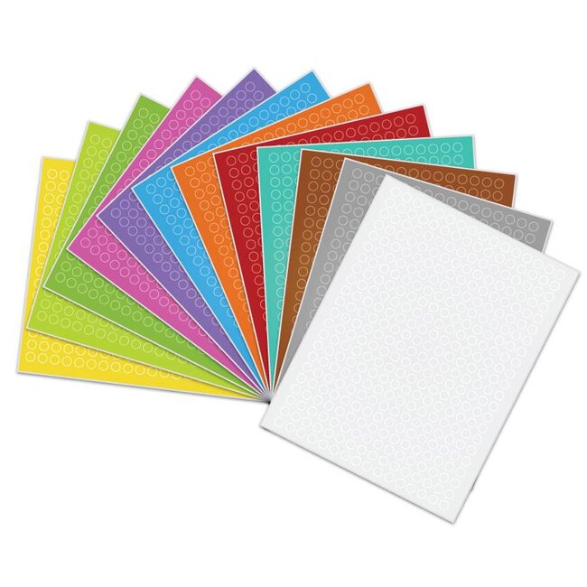 Étiquettes Cryogéniques - Ø 9mm Pour Imprimantes Laser / Couleurs Assorties