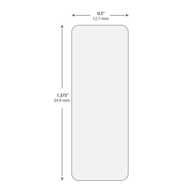 Cryogenic Barcode Labels - 12.7 x 34.9mm